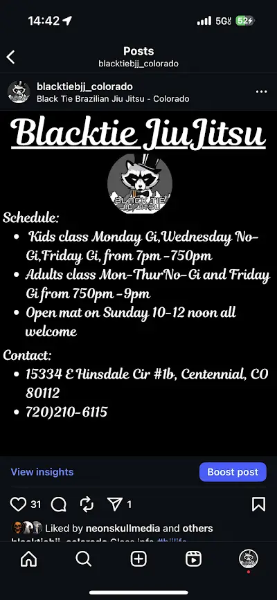 Black Tie Brazilian Jiu Jitsu - Colorado