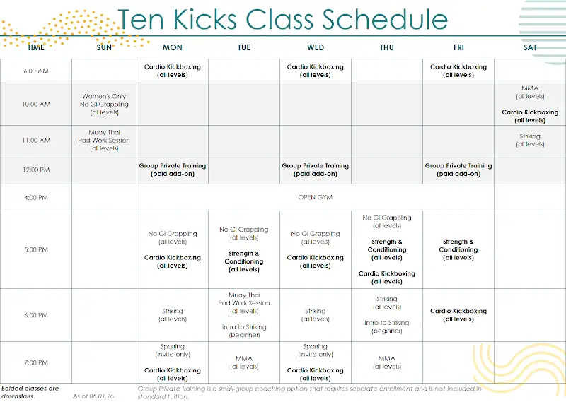 Ten Kicks Gym
