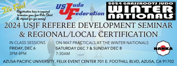 2024 Winter Nationals USJF Referee Development Seminar &amp; Regional/Local Certification