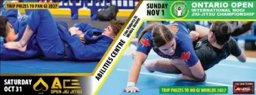 2026 Ontario Open NoGi + ACE Cup Gi - BJJ Tournament in Ontario 2026