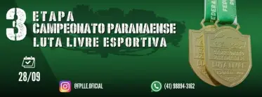 3° Etapa Campeonato Paranaense de Luta Livre Esportiva 2025