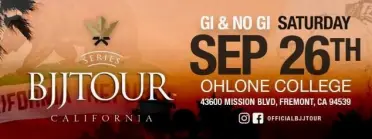 BJJ Tour California 2026 - BJJ Tournament in Fremont 2026