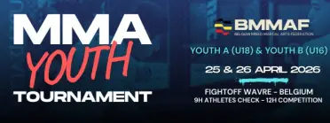 BMMAF MMA Youth Tournament - 14/15 YO and 16/17 YO - 25+26 April 2026