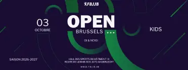 Brussels OPEN 1 FBJJB RANKING KIDS Gi &amp; NoGi 03.10.2026 - BJJ Tournament in Anderlecht 2026