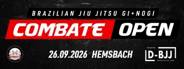 COMBATE OPEN | D-BJJ - BJJ Tournament in Hemsbach 2026