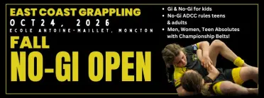 East Coast Grappling - 2026 Fall Open - BJJ Tournament in Dieppe 2026