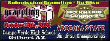 Grappling X 10/18/2026 Arizona State Jiu Jitsu Championships, Gilbert AZ - BJJ Tournament in Arizona 2026