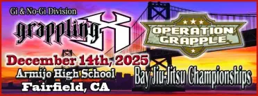 Grappling X 12/14/2025 Bay Jiu Jitsu Championships Fairfield, CA