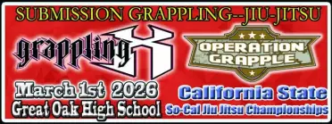 Grappling X 3/1/2026 California State So-Cal Championships, Temecula