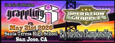 Grappling X 5/31/2026 Bay Jiu Jitsu Championships San Jose, CA