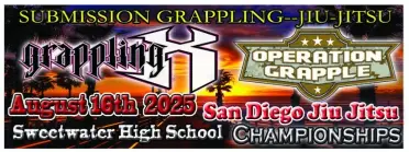 Grappling X 8/16/2025 San Diego Jiu Jitsu Championships. National City, CA