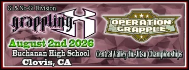 Grappling X 8/2/2026 Central Valley Jiu Jitsu Championships, Clovis, CA