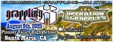 Grappling X 8/9/2025 Coastal Jiu Jitsu Championships. Santa Maria, CA
