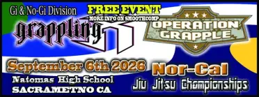 Grappling X 9/6/2026 Nor Cal Jiu Jitsu Championships, Sacramento CA