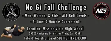 Subfighter BJJ No Gi Fall Challenge