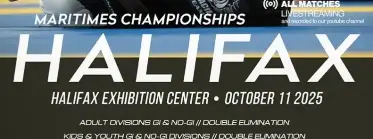 Submission Arts Atlantic: Maritimes Championships Halifax: October 11, 2025