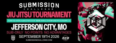 Submission Challenge Jefferson City, MO Sep 19th , 2026 - BJJ Tournament in Missouri 2026