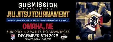 Submission Challenge Omaha , NE December 6th , 2026 - BJJ Tournament in Bellevue 2026