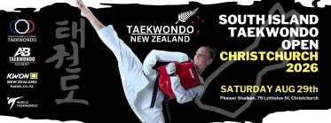 TNZ South Island Taekwondo Open 2026