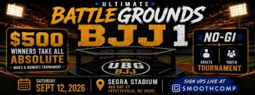 Ultimate Battle Grounds BJJ 1 - BJJ Tournament in Fayetteville 2026