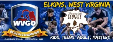 WVGO Gi &amp; No Gi Forest Festival - Elkins, WV 9/26/26 - BJJ Tournament in Elkins 2026