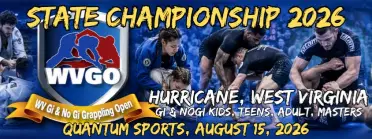 WVGO Official Gi and No Gi State Championship 2026 - BJJ Tournament in West Virginia 2026